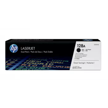 HP 128A confezione da 2 cartucce toner originali LaserJet nero, 4000 pagine, nero, 2 pz.