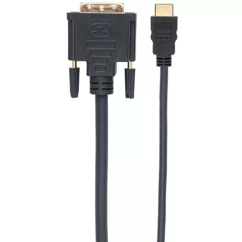 Techly cavo video HDMI a DVI-D M/M 3m ICOC HDMI-D-030, 3 m, HDMI, DVI-D, connettore maschio, connettore maschio, oro