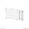 Kit di estensione VESA Neomounts AFL55-975BL 86-115 pollici - max. 160 kg