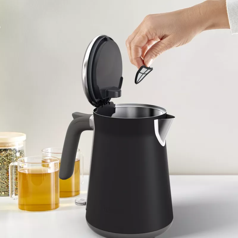 Bollitore Tefal KI6668E0 — 1,7 l, 2400 W, corpo in acciaio inox, nero