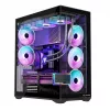 Case per PC Full-Tower MODECOM Volcano SPACE XL ARGB — Full Tower, supporto E-ATX, vetro temperato, ARGB, GPU fino a 440 mm