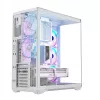 Case per PC Full-Tower MODECOM Volcano SPACE XL ARGB FULL TOWER 5F bianco — ATX, vetro temperato, ARGB, USB-C