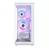 Case per PC Full-Tower MODECOM Volcano SPACE XL ARGB FULL TOWER 5F bianco — ATX, vetro temperato, ARGB, USB-C