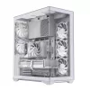 Case per PC Full-Tower MODECOM Volcano SPACE XL ARGB FULL TOWER 5F bianco — ATX, vetro temperato, ARGB, USB-C
