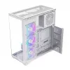 Case per PC Full-Tower MODECOM Volcano SPACE XL ARGB FULL TOWER 5F bianco — ATX, vetro temperato, ARGB, USB-C