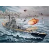 Modello nave da guerra Revell Bismarck kit 1:350