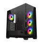 Case FSP M340-BA Midi Tower mITX, mATX, ATX nero ARGB, Midi Tower, PC, nero, ATX, micro ATX, Mini-ITX, vetro, SPCC, 17 cm