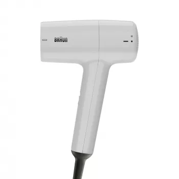 Asciugacapelli BRAUN HD1.55 — 1800 W, 2 livelli di calore, Cool shot, cavo 1,8 m, bianco