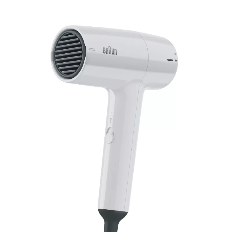 Asciugacapelli BRAUN HD1.55 — 1800 W, 2 livelli di calore, Cool shot, cavo 1,8 m, bianco