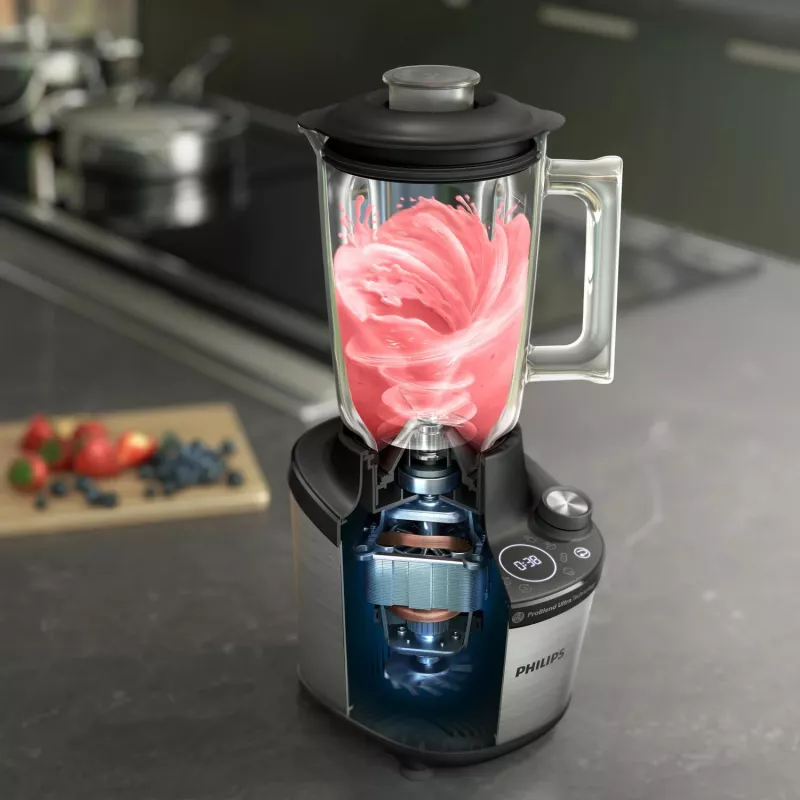Frullatore da tavolo Philips serie 7000 HR3760/10 nero acciaio inox