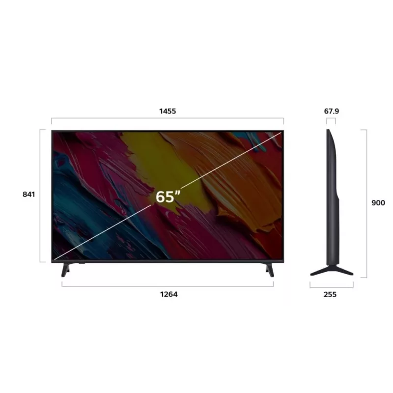 LG QNED AI 65QNED70A6A TV 165,1 cm (65 inch) 4K Ultra HD Smart TV Wi-Fi nero