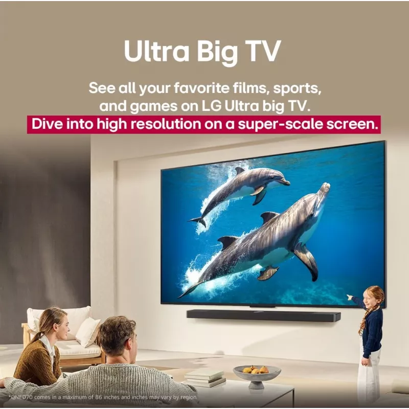 LG QNED AI 65QNED70A6A TV 165,1 cm (65 inch) 4K Ultra HD Smart TV Wi-Fi nero