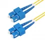 StarTech.com cavo in fibra ottica 30m SC a SC (UPC) OS2 monomodale duplex, 9/125µm, 40G/100G Zipcord, resistente alle pieghe, bassa attenuazione di inserzione – cavo patch in fibra LSZH