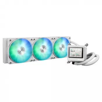 Dissipatore liquido All-in-One ASUS MAX Gaming LC 360 ARGB LCD White Edition, ventola da 120 mm, supporta AM4/AM5/LGA1700