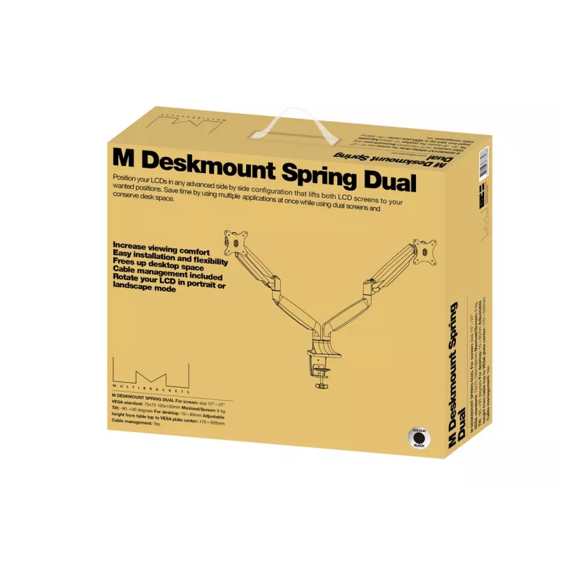 Multibrackets M Deskmount Gas Spring Dual nero