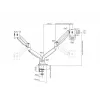 Multibrackets M Deskmount Gas Spring Dual nero