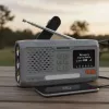 Radio a manovella portatile Marmitek RESQ 100 — DAB/DAB+/FM, 3 W, LCD, USB-C, jack 3,5 mm, grigio chiaro
