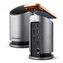AXAGON HMC-WL9 hub docking USB-C 9-in-1 con 10 Gbit/s, 100W PD, 8K HDMI, Ethernet, ricarica wireless