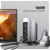 AXAGON HMC-WL9 hub docking USB-C 9-in-1 con 10 Gbit/s, 100W PD, 8K HDMI, Ethernet, ricarica wireless