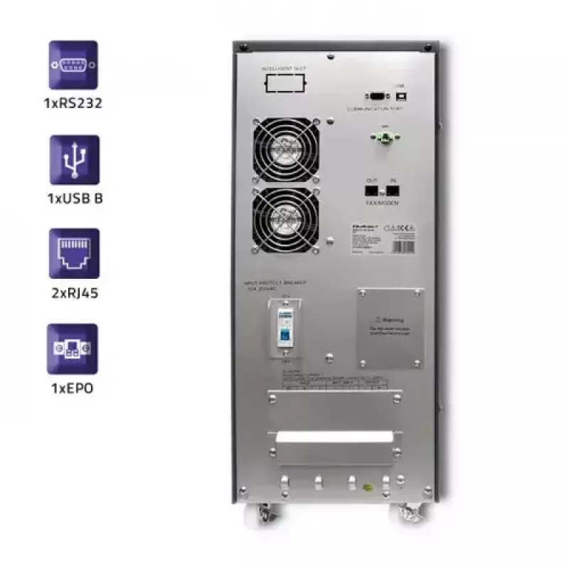UPS Qoltec 53044 doppia conversione online 10 kVA 8000 W