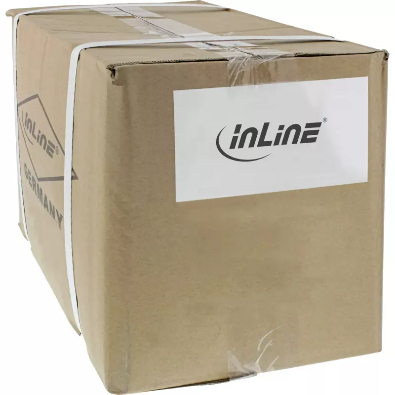 InLine B-76803B Cat6A S/FTP (PiMF) cavo patch privo di alogeni, 3 m, blu, confezione da 25