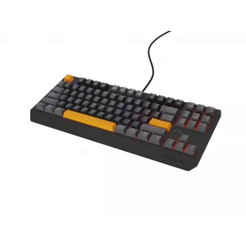 GENESIS Thor 230 TKL tastiera gaming USB + RF Wireless + Bluetooth QWERTY nero, grigio, arancione