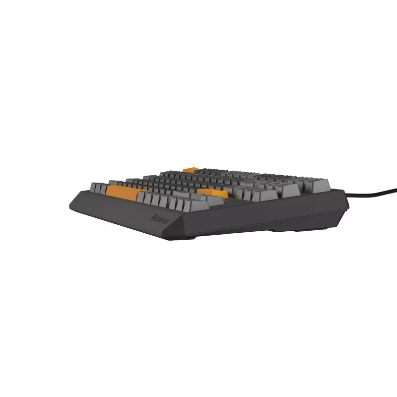 GENESIS Thor 230 TKL tastiera gaming USB + RF Wireless + Bluetooth QWERTY nero, grigio, arancione