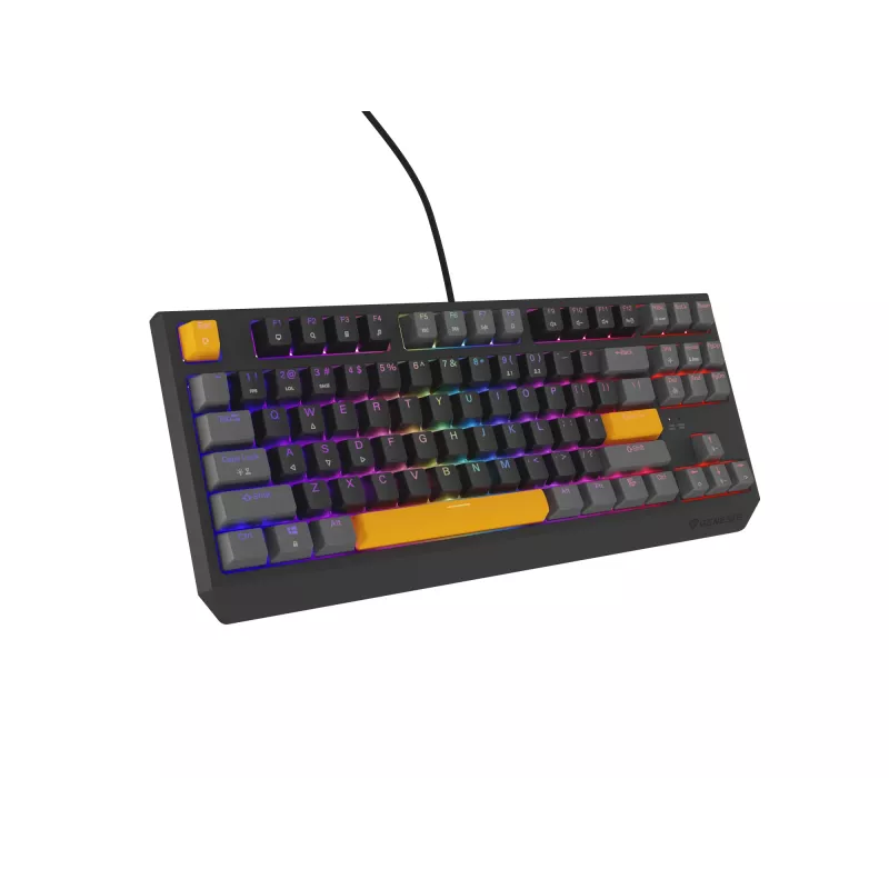 GENESIS Thor 230 TKL tastiera gaming USB + RF Wireless + Bluetooth QWERTY nero, grigio, arancione