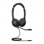 Jabra Evolve2 30 USB-C, UC Stereo, con filo, ufficio/call center, 20 - 20000 Hz, 125 g, cuffie, nero