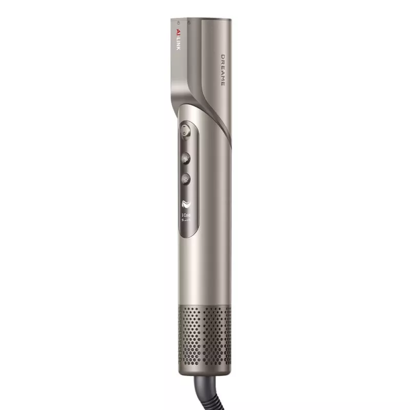 Dreame Dazzle asciugacapelli 1400 W — motore 110000 giri/min, 3 livelli di calore, max. 90°C, oro