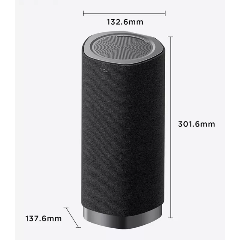 TCL Z100 diffusore wireless Dolby Atmos FlexConnect, canali 1.1.1, 170 W, Dolby Atmos, Dolby Digital Plus, Dolby MAT, Dolby Surround, Dolby TrueHD, 95 dB, 170 W, metallico