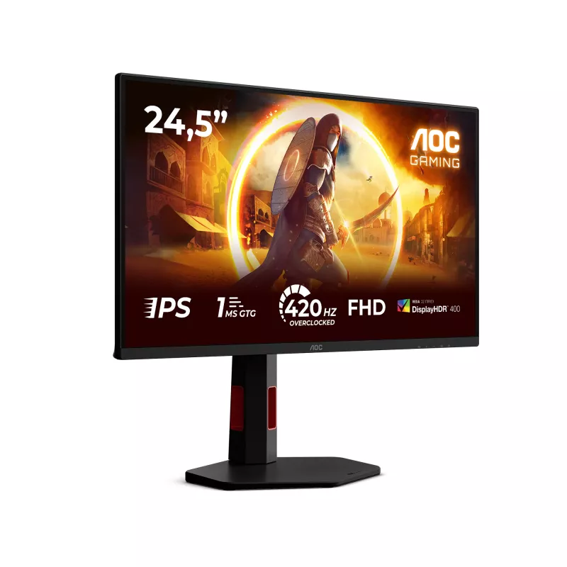 Monitor per computer AOC G4 25G4KUR 62,2 cm (24,5 inch) 1920 x 1080 pixel Full HD LED nero, rosso