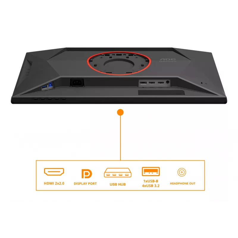 Monitor per computer AOC G4 25G4KUR 62,2 cm (24,5 inch) 1920 x 1080 pixel Full HD LED nero, rosso
