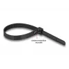 DeLOCK fascette per cavi riutilizzabili resistenti al calore, 300 x 7,6 mm, nero, 100 pz
