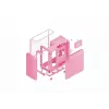 Case per PC Mid-Tower HYTE X50 Strawberry Milk, modello CS-HYTE-X50G-SM