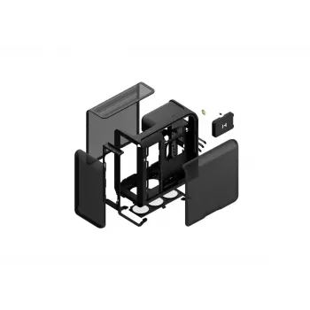 Case per PC Mid-Tower HYTE X50 AIR Pitch nero