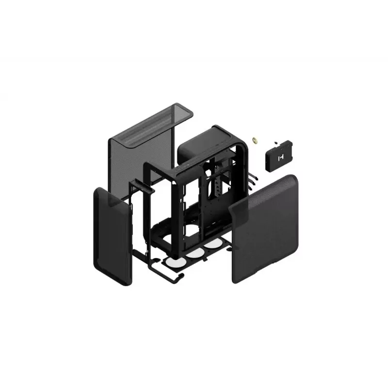 Case per PC Mid-Tower HYTE X50 AIR Pitch nero