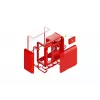 Case per PC Mid-Tower HYTE X50 (Cherry) — HYTE X50 CASE MID-TOWER CHERRY