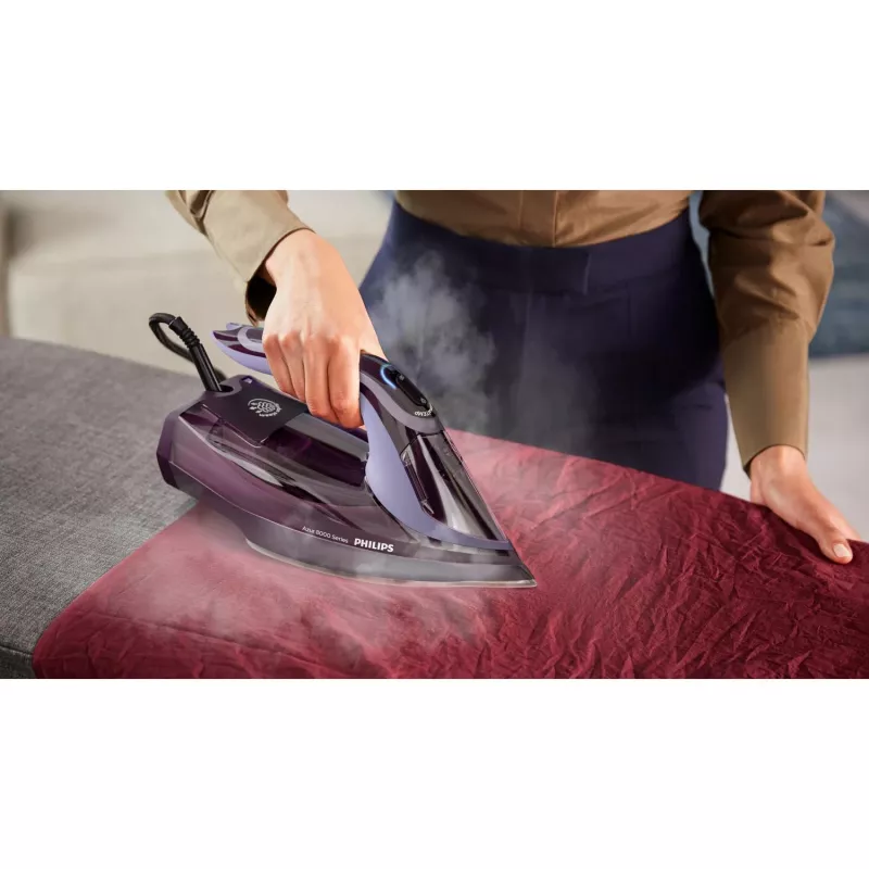 Philips Serie 8000 DST8021/30 ferro da stiro suola SteamGlide Elite 3000 W viola