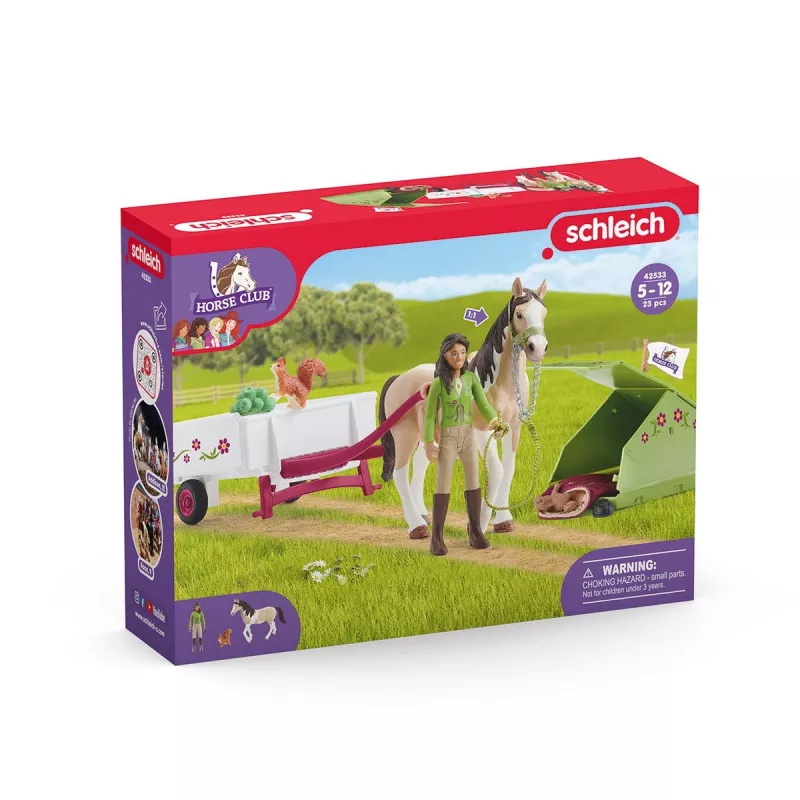 Action/Abenteuer Schleich HORSE CLUB avventura in campeggio di Sarah