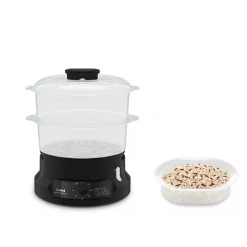 Tefal Minicompact VC139810 vaporiera 2 cestelli a libera installazione 800 W nero