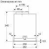 Bosch Serie 8 DLN78PC60 cappa aspirante da incasso nero 590 m³/h