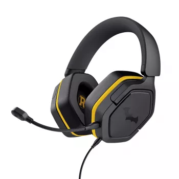 Headset da gaming con filo TRUST 25784 con archetto, 20–20.000 Hz, cavo 1,2 m, nero/giallo