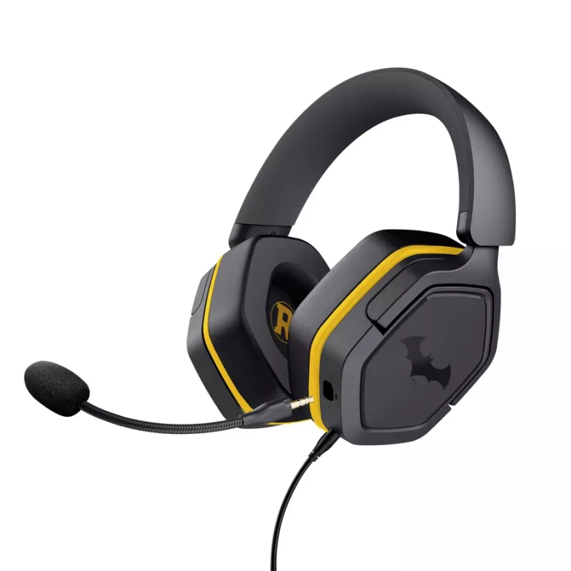 Headset da gaming con filo TRUST 25784 con archetto, 20–20.000 Hz, cavo 1,2 m, nero/giallo