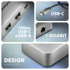 Axagon HMC-CUB83X2 Hub USB 10Gbps, 2x USB-A, USB-C, HDMI e DP 4K/144Hz, RJ-45, PD 100W