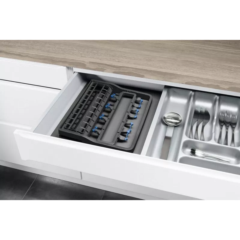 Portabicchieri Electrolux 9029795540 — nero, per 8 bicchieri, H260×B220×T330 mm