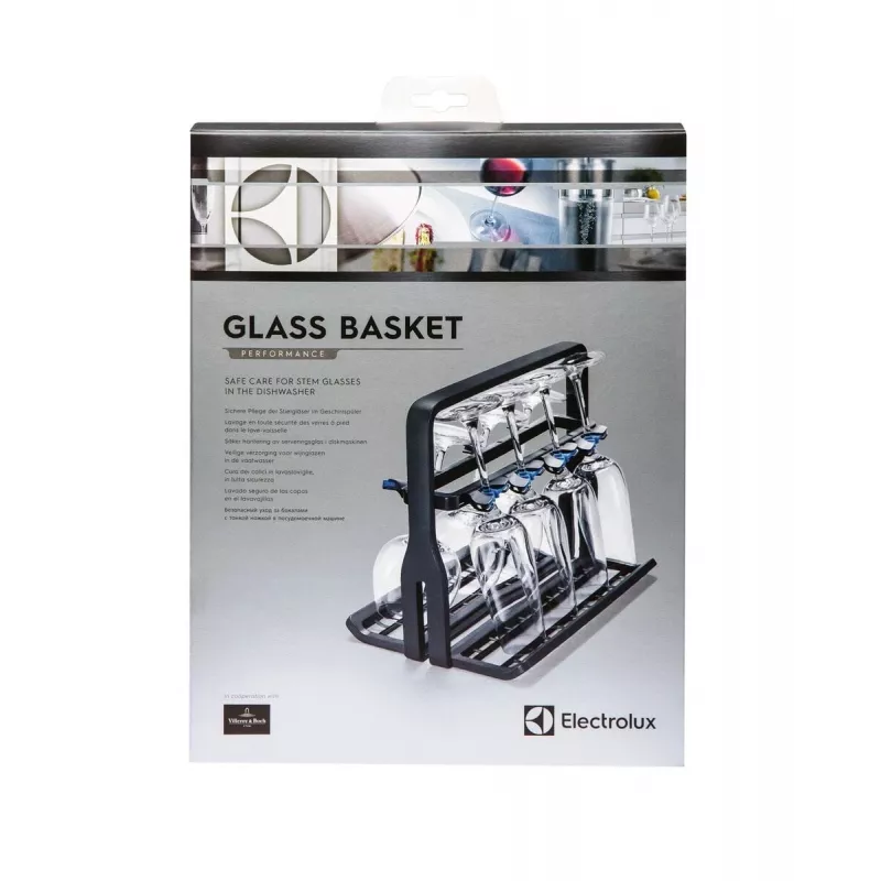 Portabicchieri Electrolux 9029795540 — nero, per 8 bicchieri, H260×B220×T330 mm