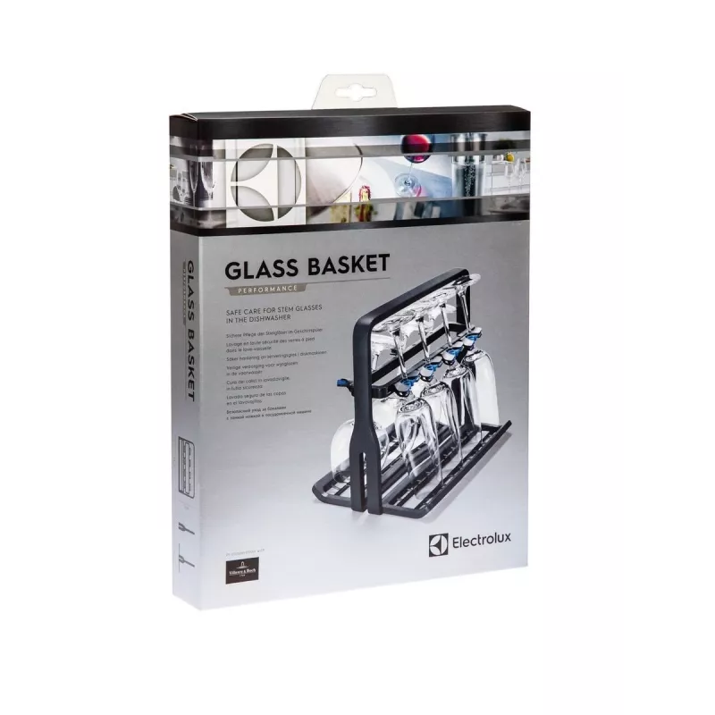 Portabicchieri Electrolux 9029795540 — nero, per 8 bicchieri, H260×B220×T330 mm