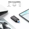Manhattan Lettore/scrittore multi-card combo USB-A / USB-C, 5 Gbit/s (USB 3.2 Gen1 alias USB 3.0), connettore maschio su slot microSD e SD/MMC, formato mini, SuperSpeed USB, Windows o Mac, nero/trasparente, tre anni di garanzia