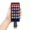 Manhattan Lettore/scrittore multi-card combo USB-A / USB-C, 5 Gbit/s (USB 3.2 Gen1 alias USB 3.0), connettore maschio su slot microSD e SD/MMC, formato mini, SuperSpeed USB, Windows o Mac, nero/trasparente, tre anni di garanzia